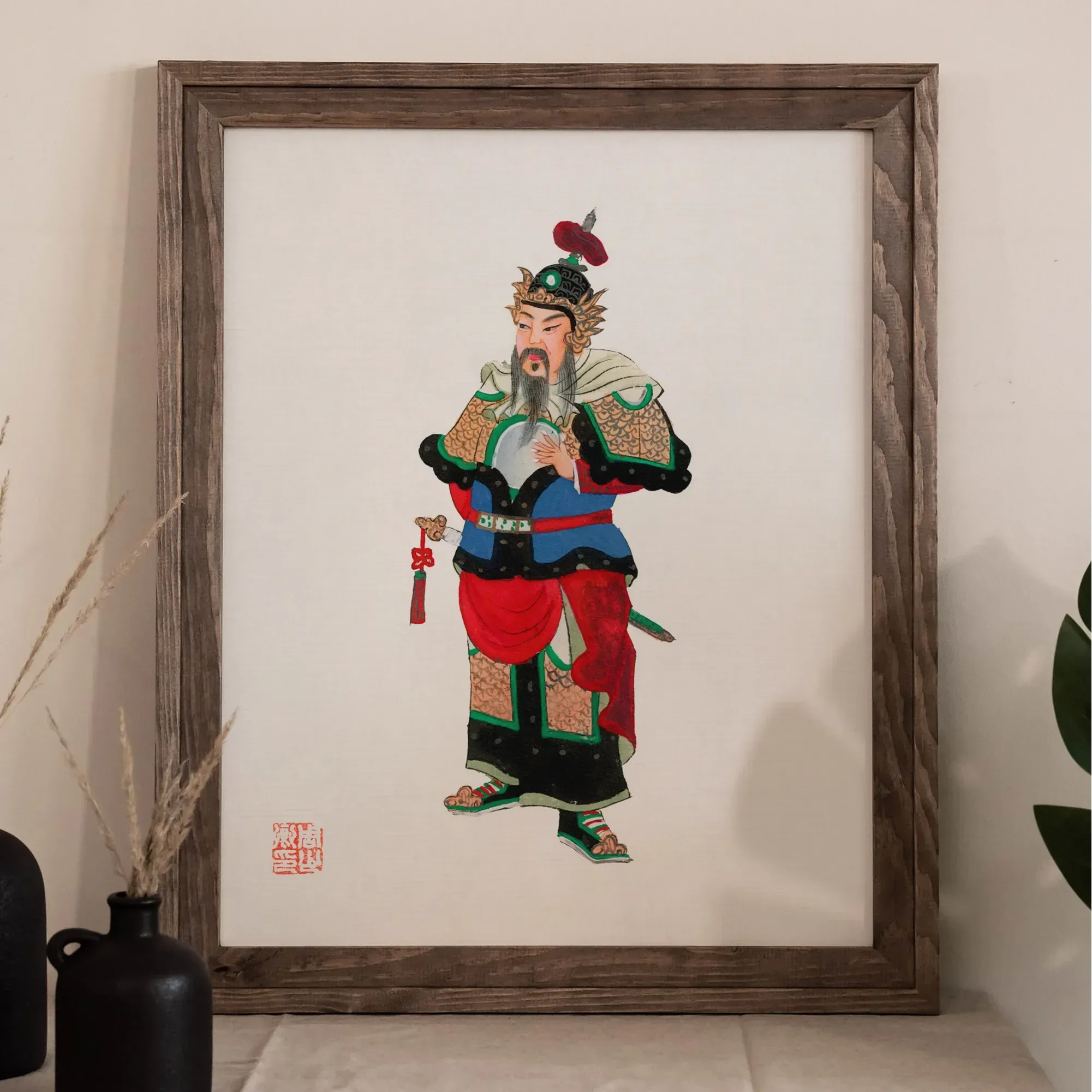 Chinese Military Commander Fine Art Print - Posters Prints & Visual Artwork - Aesthetic Art