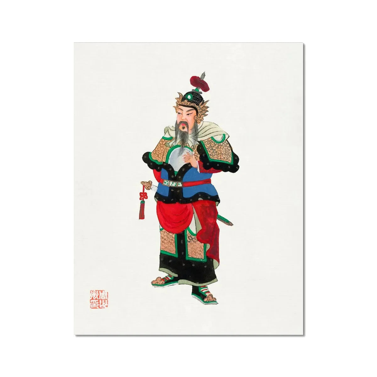 Chinese Military Commander Fine Art Print - 11’x14’ - Posters Prints & Visual Artwork - Aesthetic Art