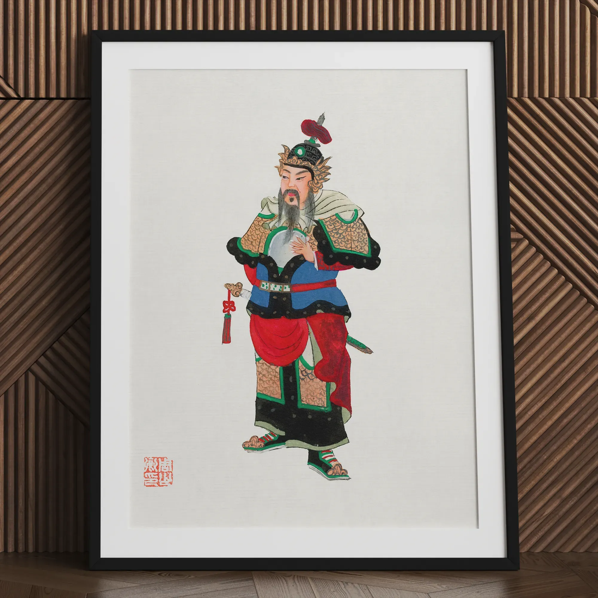 Chinese Military Commander Framed & Mounted Print - Posters Prints & Visual Artwork - Aesthetic Art