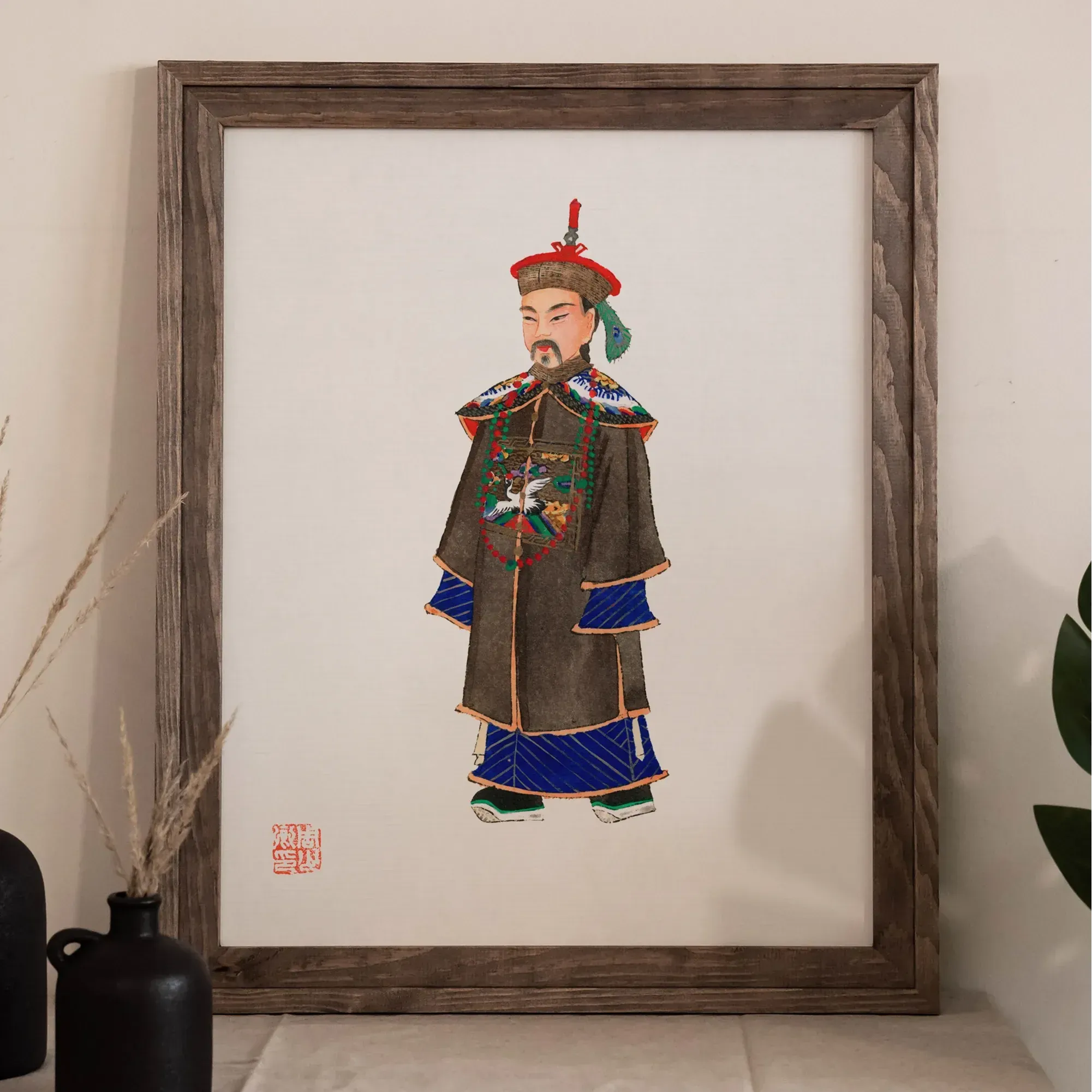 Chinese Nobleman At Court Fine Art Print - Posters Prints & Visual Artwork - Aesthetic Art