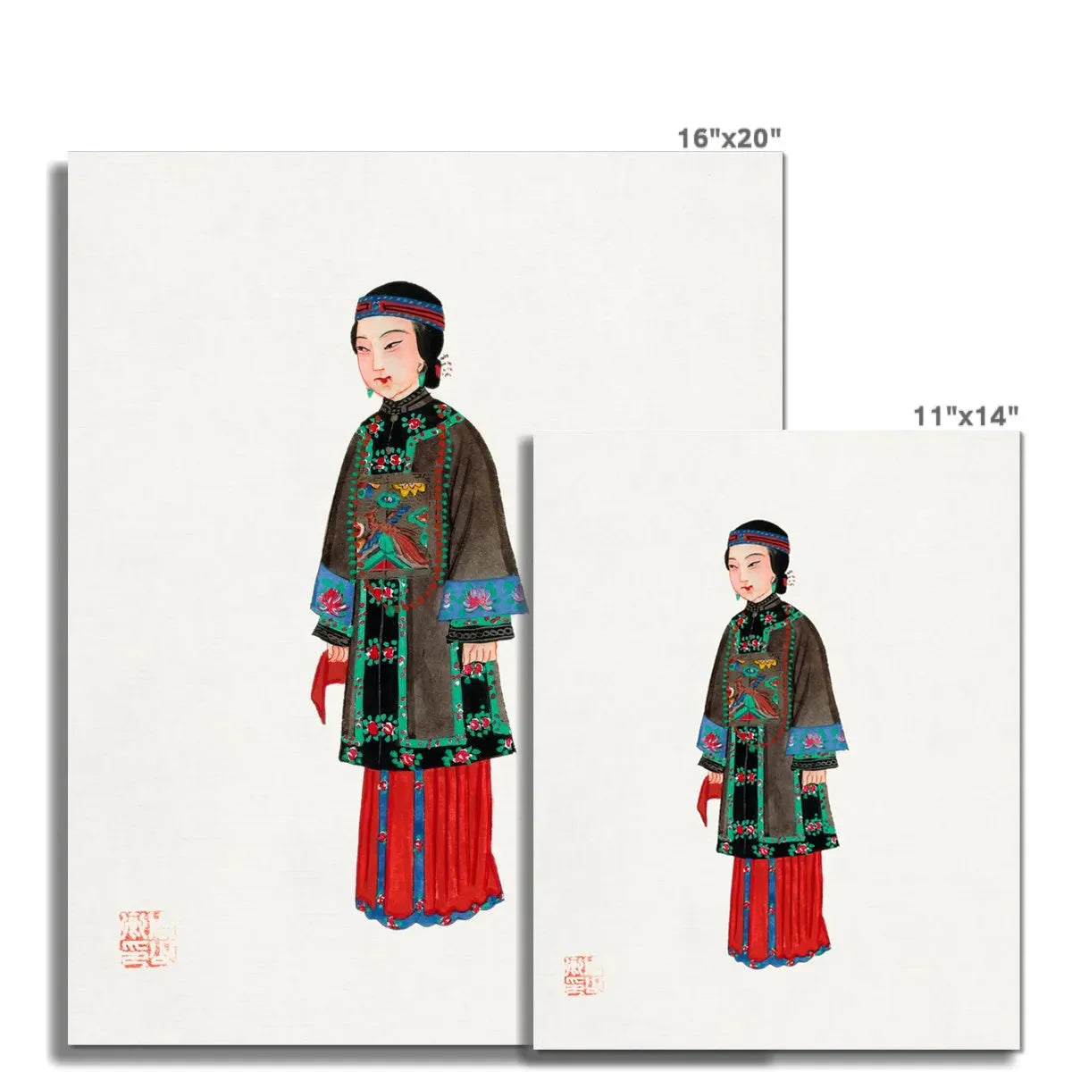 Chinese Noblewoman At Court Fine Art Print - Posters Prints & Visual Artwork - Aesthetic Art