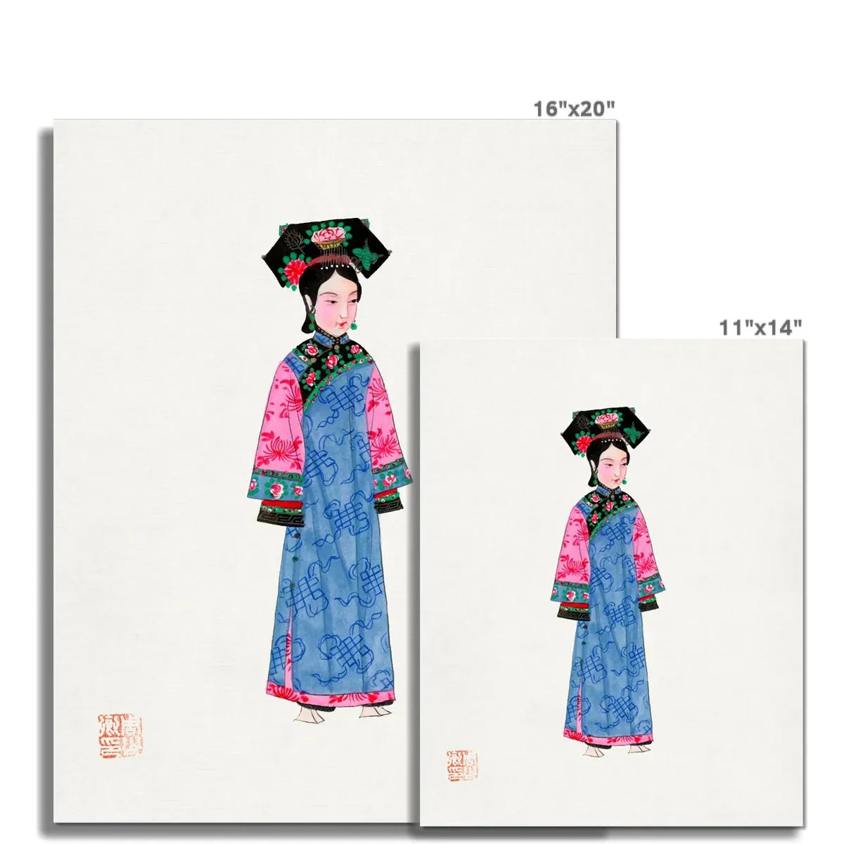 Chinese Noblewoman Too Fine Art Print - Posters Prints & Visual Artwork - Aesthetic Art