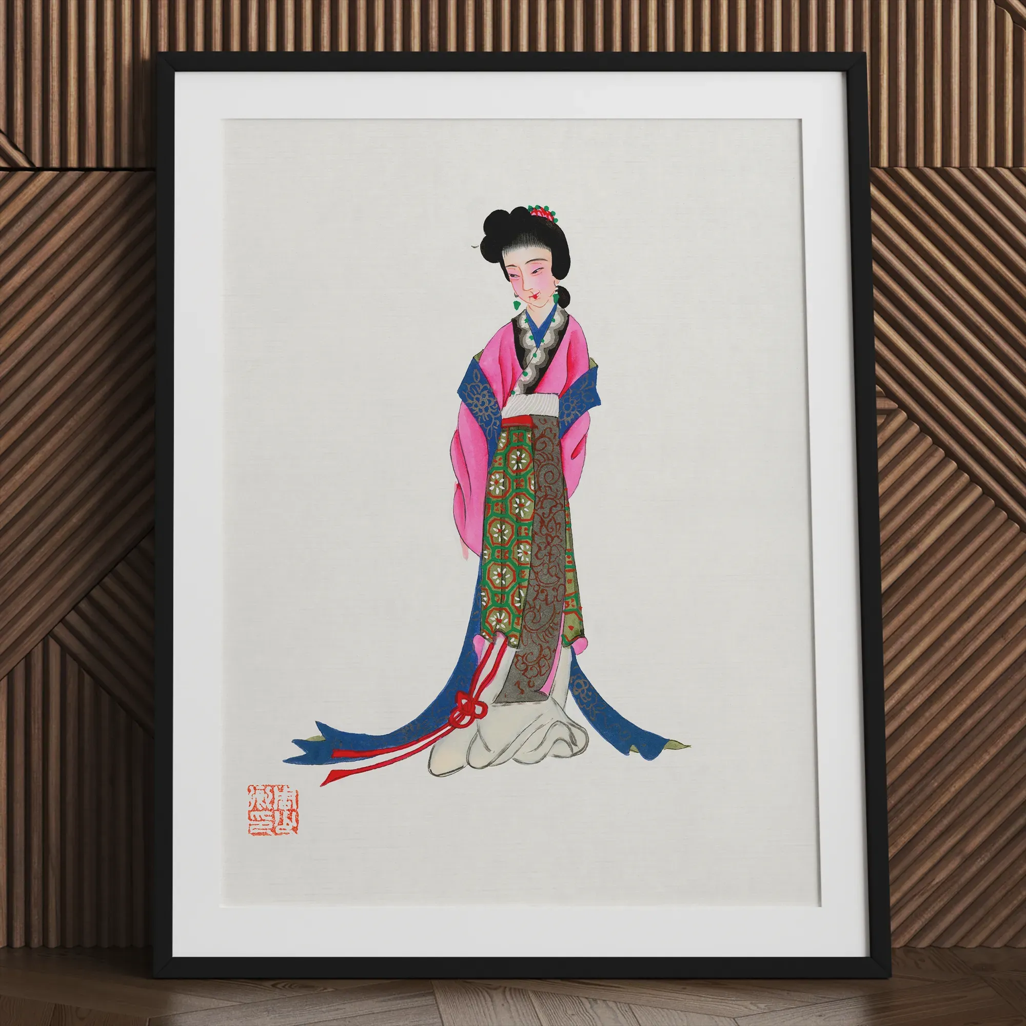 Chinese Noblewoman Framed & Mounted Print - Posters Prints & Visual Artwork - Aesthetic Art