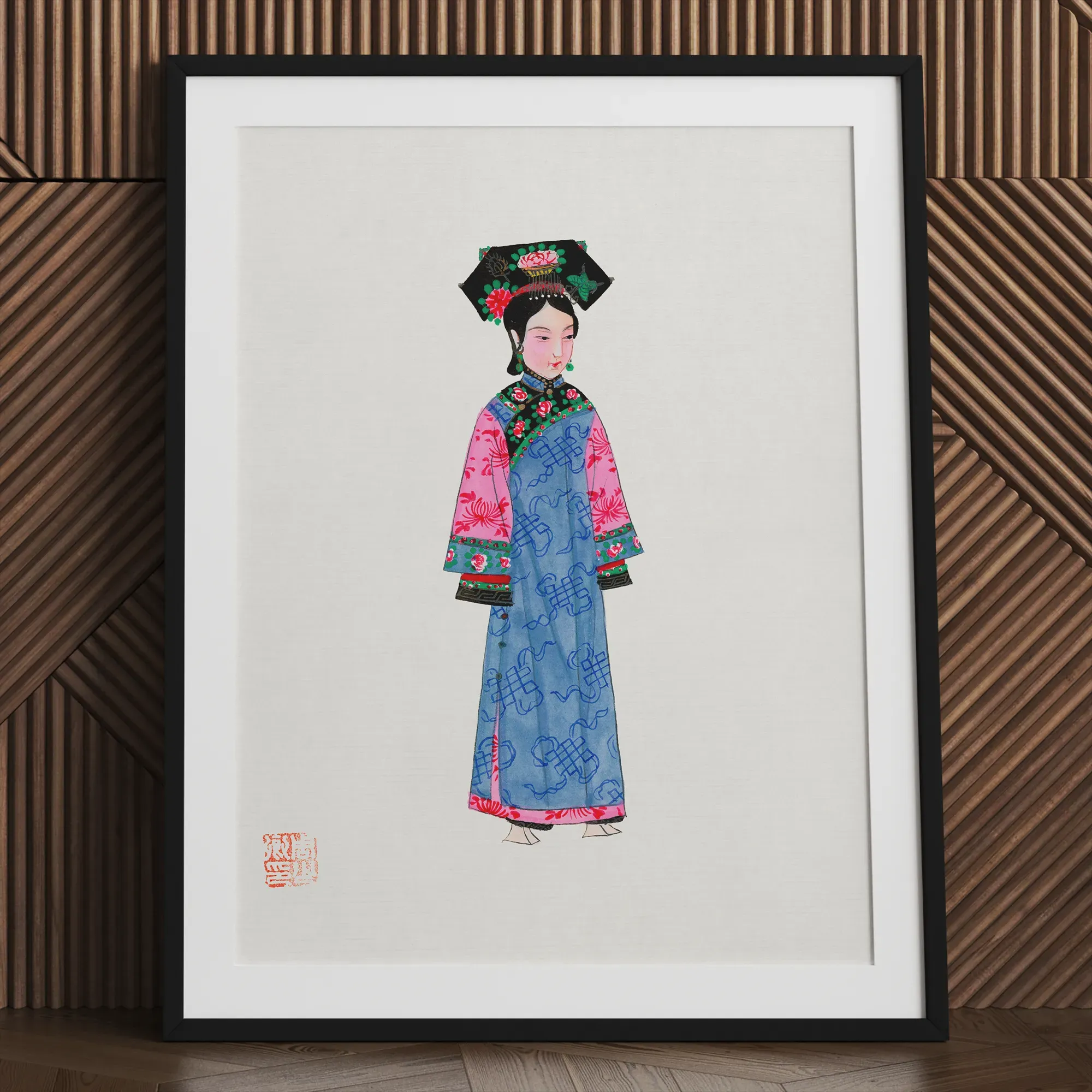 Chinese Noblewoman Too Framed & Mounted Print - Posters Prints & Visual Artwork - Aesthetic Art