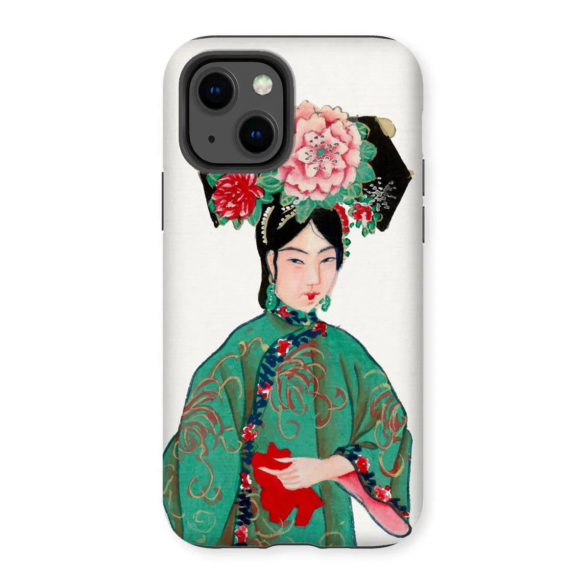 Chinese Noblewoman In Manchu Couture Art Phone Case - Iphone 13 / Matte - Mobile Phone Cases - Aesthetic Art