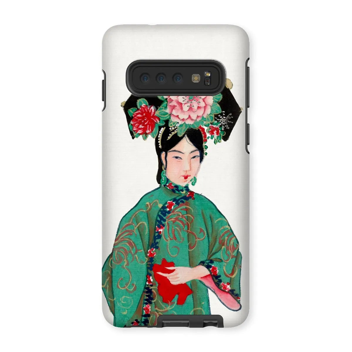 Chinese Noblewoman In Manchu Couture Art Phone Case - Samsung Galaxy S10 / Matte - Mobile Phone Cases - Aesthetic Art