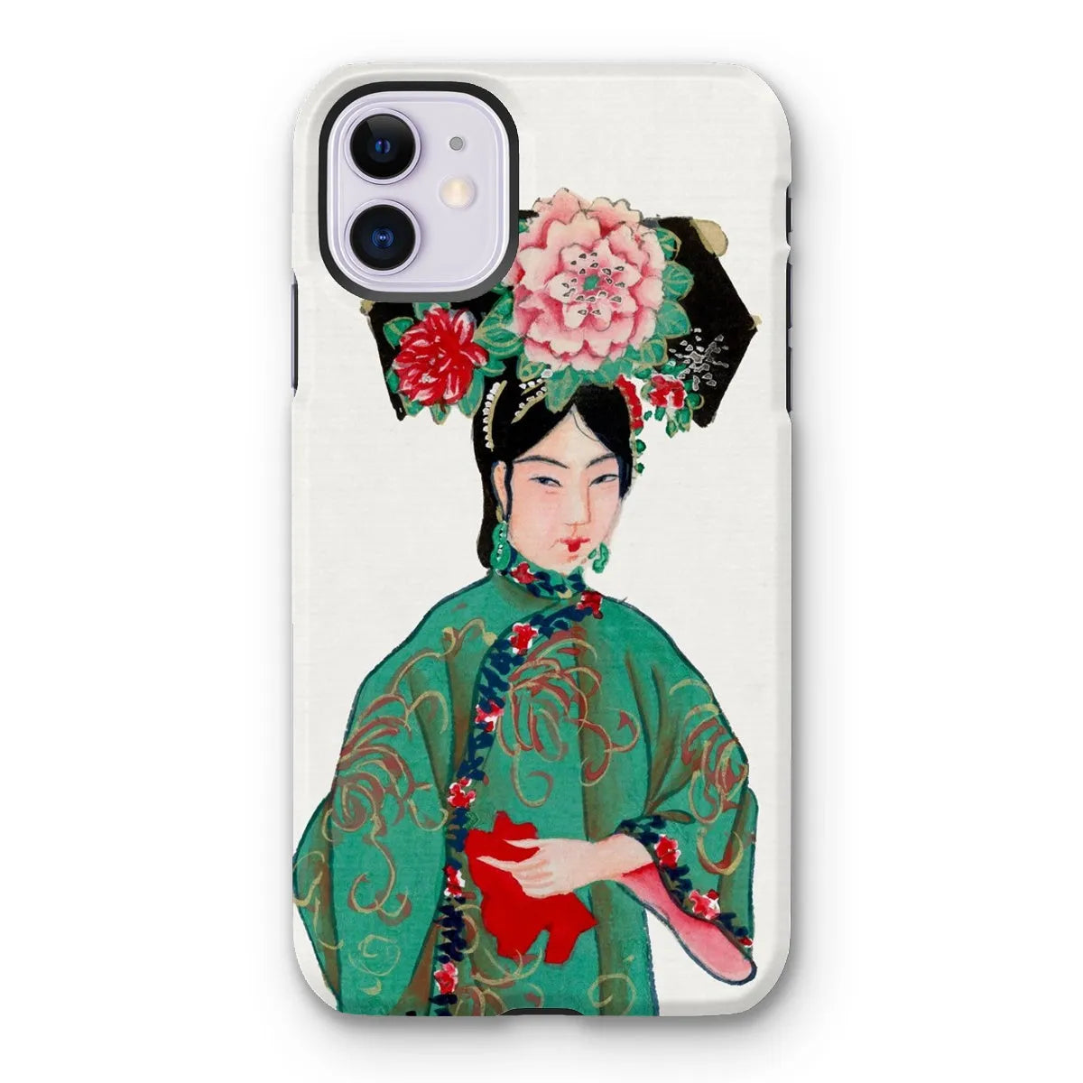 Chinese Noblewoman In Manchu Couture Art Phone Case - Iphone 11 / Matte - Mobile Phone Cases - Aesthetic Art
