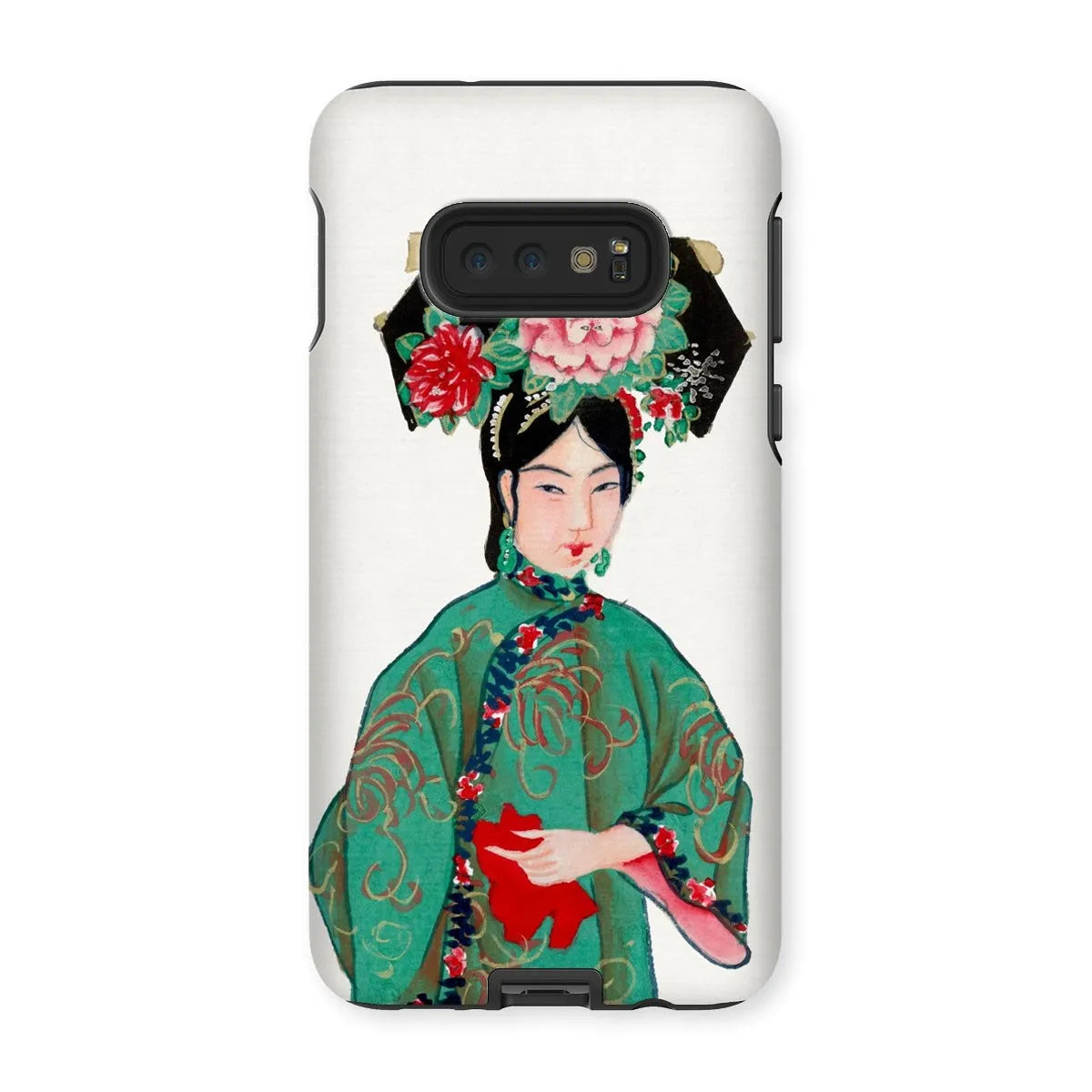 Chinese Noblewoman In Manchu Couture Art Phone Case - Samsung Galaxy S10e / Matte - Mobile Phone Cases - Aesthetic Art