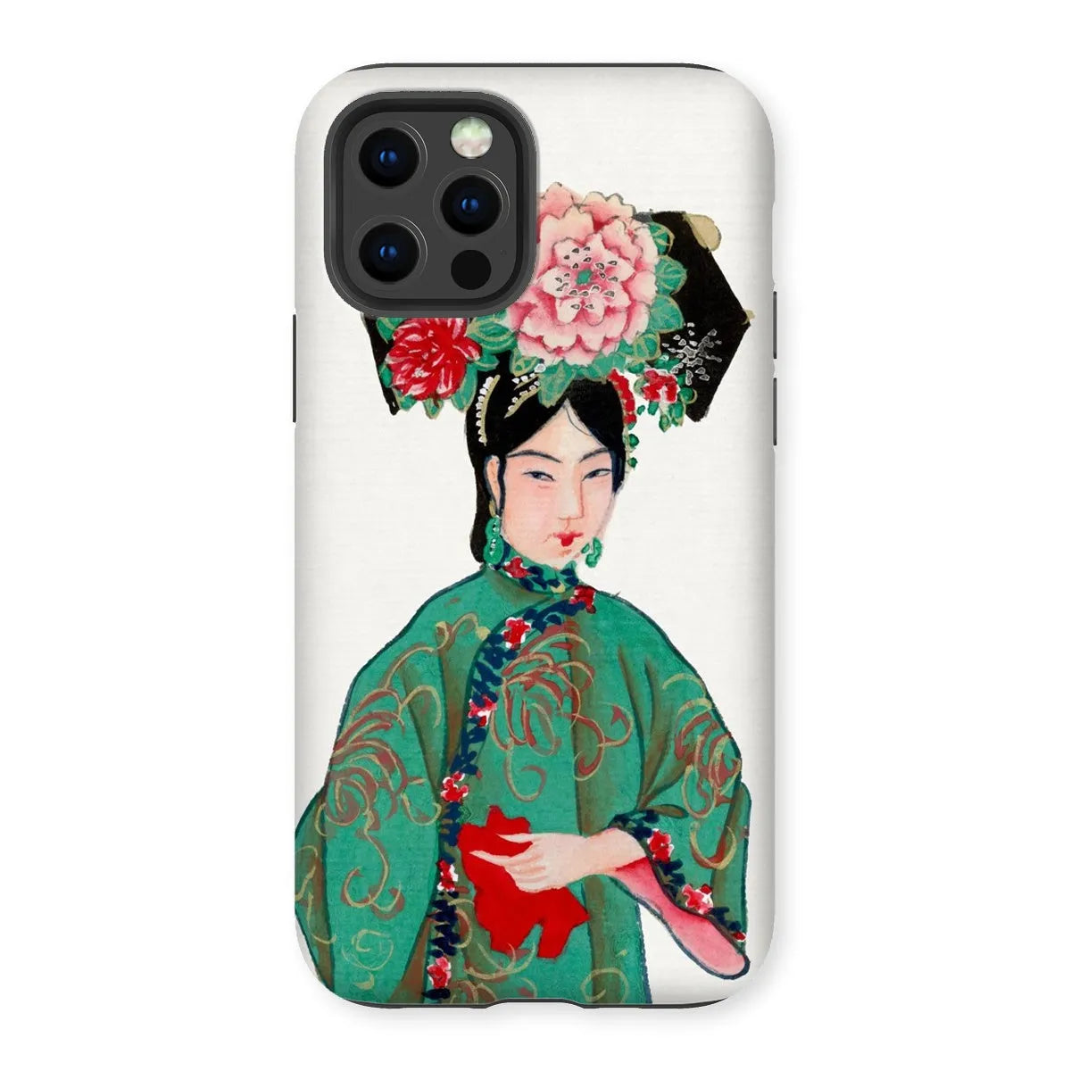 Chinese Noblewoman In Manchu Couture Art Phone Case - Iphone 12 Pro / Matte - Mobile Phone Cases - Aesthetic Art