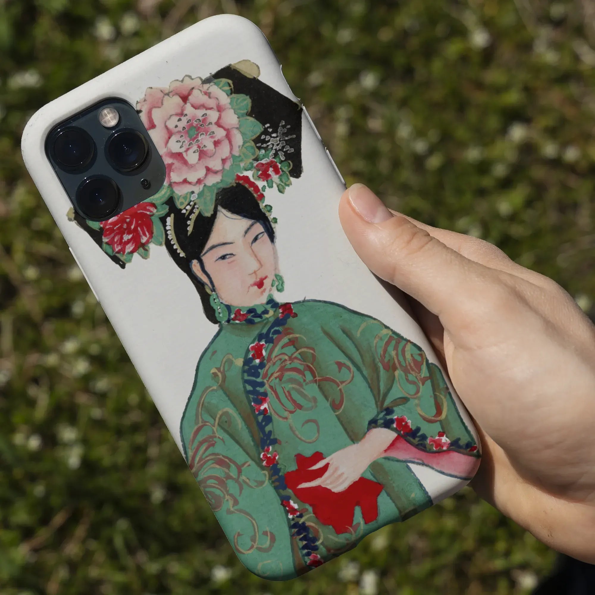 Chinese Noblewoman In Manchu Couture Art Phone Case - Mobile Phone Cases - Aesthetic Art