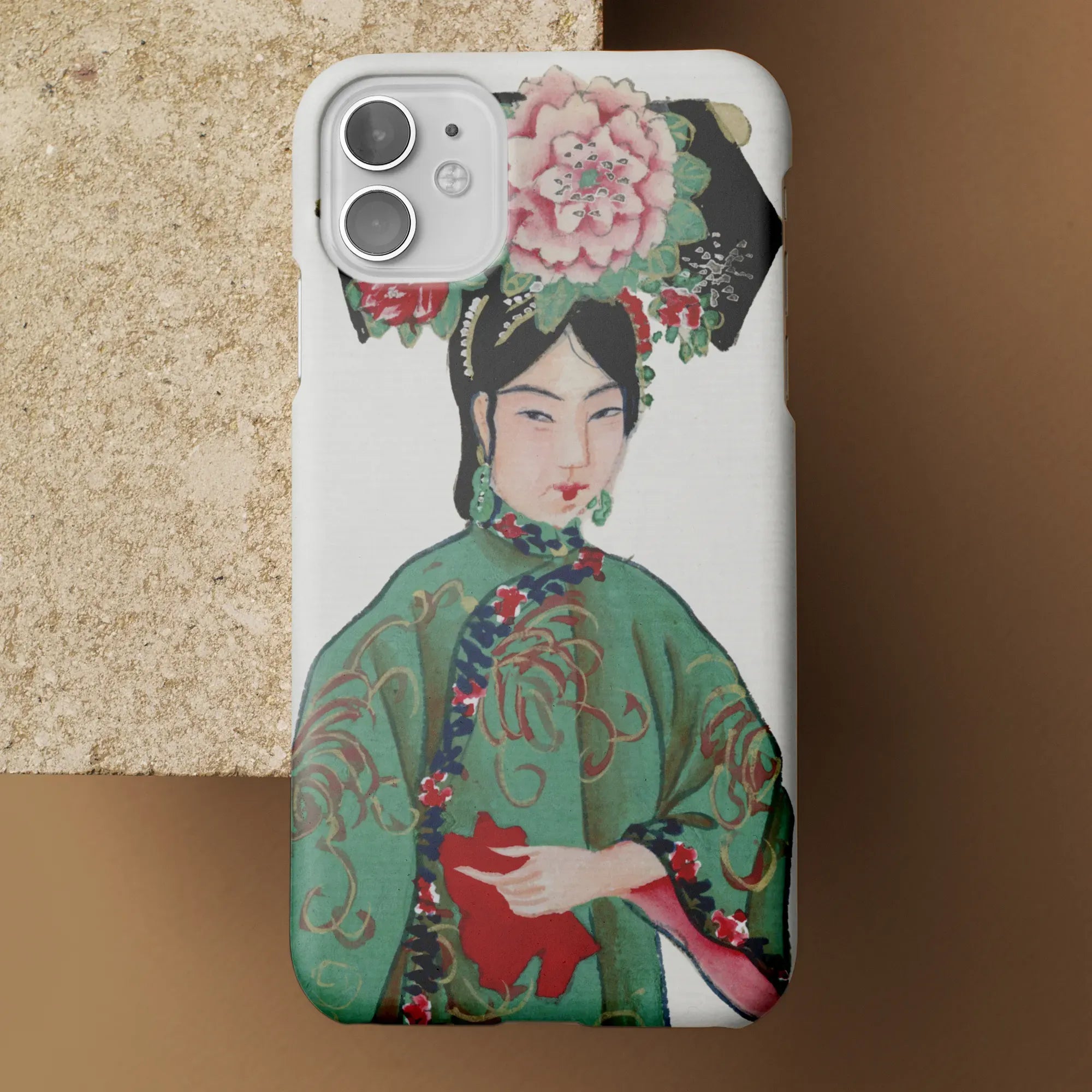 Chinese Noblewoman In Manchu Couture Art Phone Case - Mobile Phone Cases - Aesthetic Art