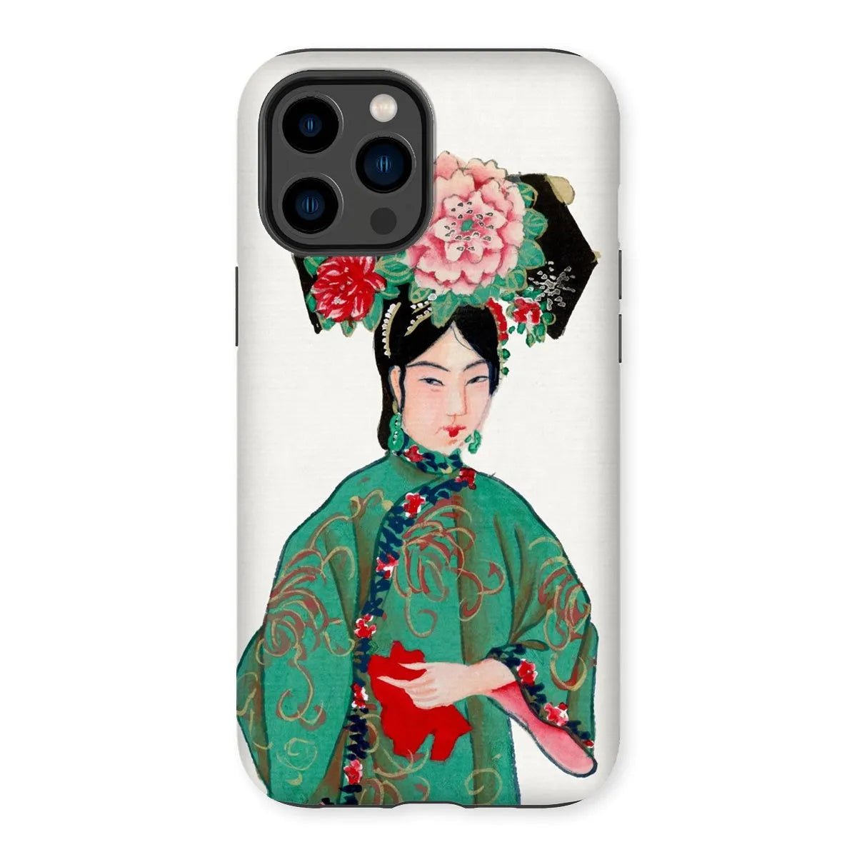 Chinese Noblewoman In Manchu Couture Art Phone Case - Iphone 14 Pro Max / Matte - Mobile Phone Cases - Aesthetic Art