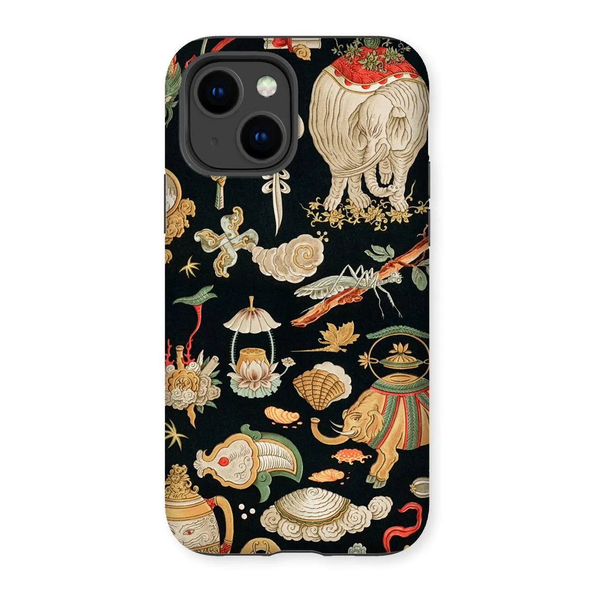 That Chinese Pattern - Auguste Racinet Tough Phone Case - Iphone 14 / Matte - Mobile Phone Cases - Aesthetic Art