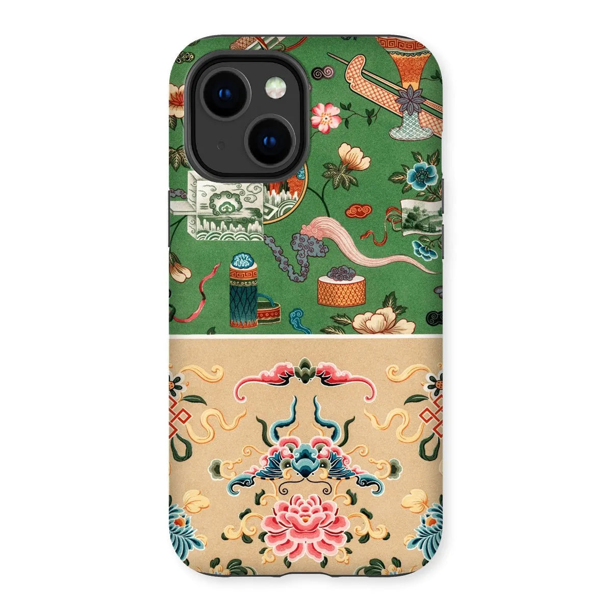 This Chinese Pattern By Auguste Racinet Tough Phone Case - Iphone 14 Plus / Matte - Mobile Phone Cases - Aesthetic Art