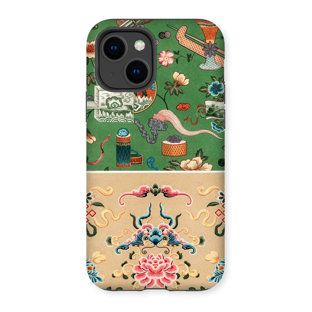 This Chinese Pattern By Auguste Racinet Tough Phone Case - Iphone 14 / Gloss - Mobile Phone Cases - Aesthetic Art