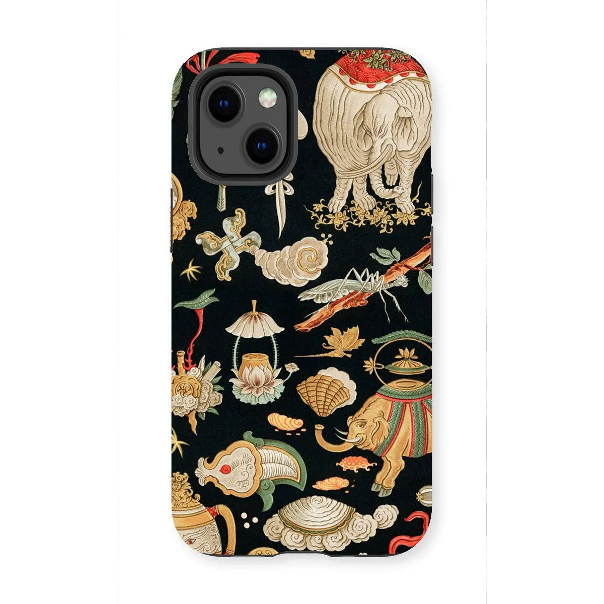 That Chinese Pattern By Auguste Racinet Tough Phone Case - Iphone 13 Mini / Matte - Mobile Phone Cases - Aesthetic Art