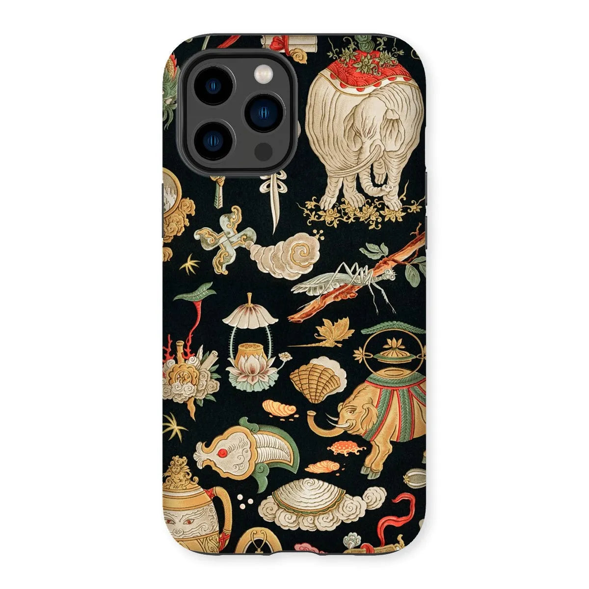 That Chinese Pattern By Auguste Racinet Tough Phone Case - Iphone 14 Pro Max / Matte - Mobile Phone Cases - Aesthetic
