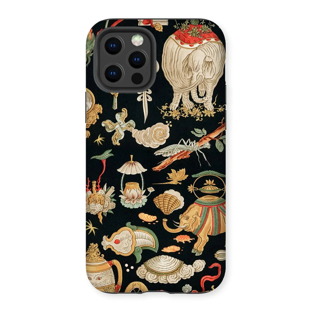 That Chinese Pattern By Auguste Racinet Tough Phone Case - Iphone 12 Pro / Matte - Mobile Phone Cases - Aesthetic Art