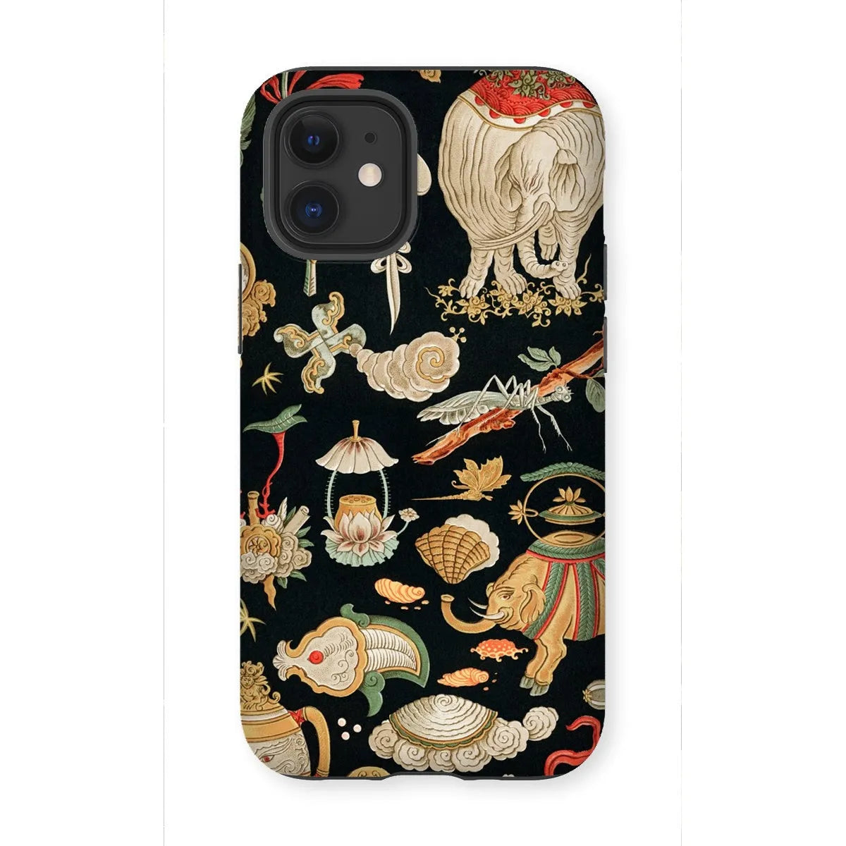 That Chinese Pattern By Auguste Racinet Tough Phone Case - Iphone 12 Mini / Matte - Mobile Phone Cases - Aesthetic Art