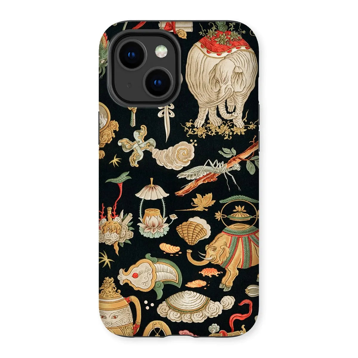 That Chinese Pattern By Auguste Racinet Tough Phone Case - Iphone 14 Plus / Matte - Mobile Phone Cases - Aesthetic Art