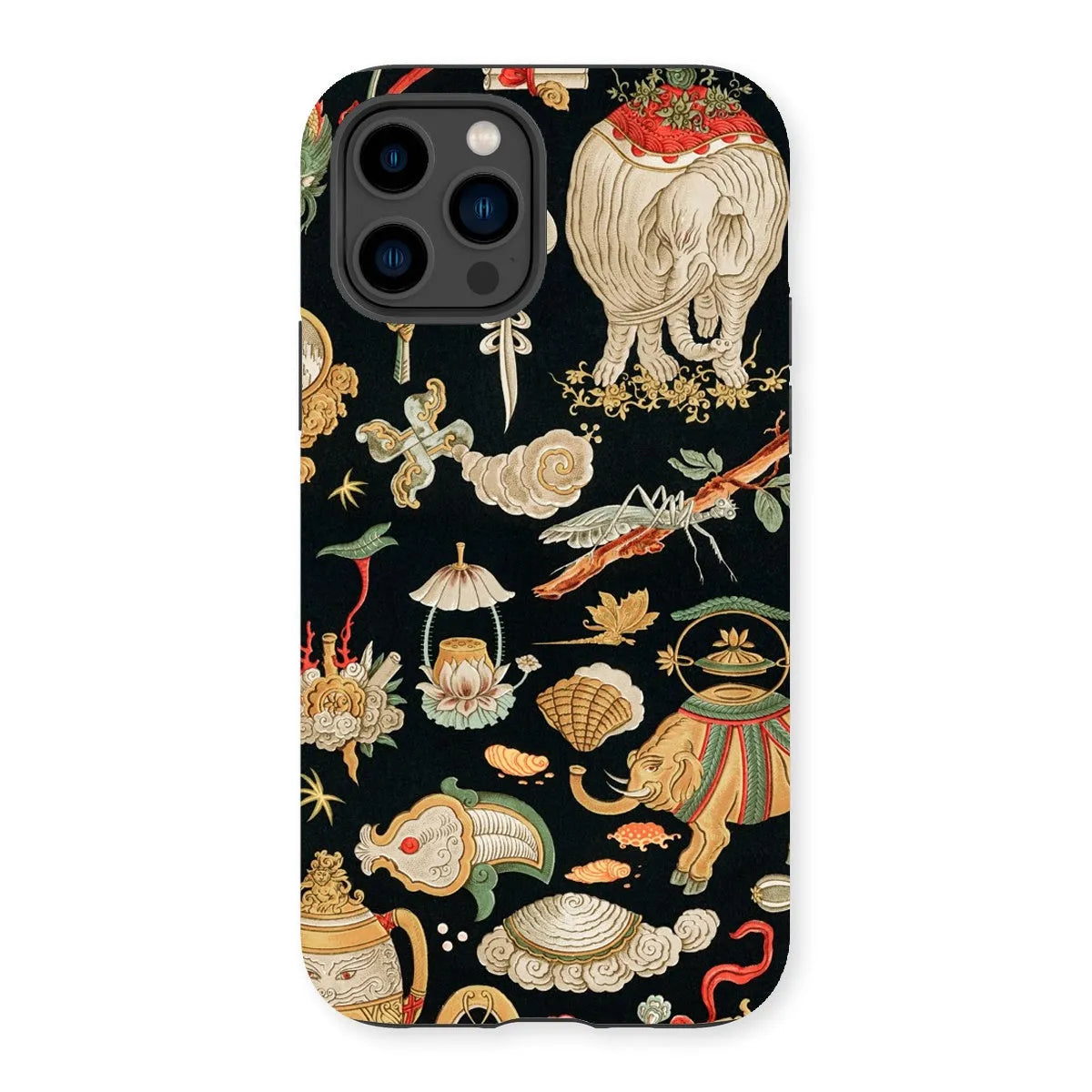 That Chinese Pattern By Auguste Racinet Tough Phone Case - Iphone 14 Pro / Matte - Mobile Phone Cases - Aesthetic Art