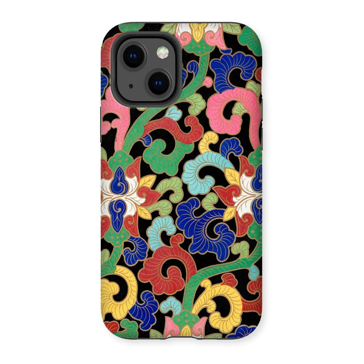 Chinese Rainbow Botanical Pattern Phone Case - Owen Jones - Iphone 13 / Matte - Mobile Phone Cases - Aesthetic Art