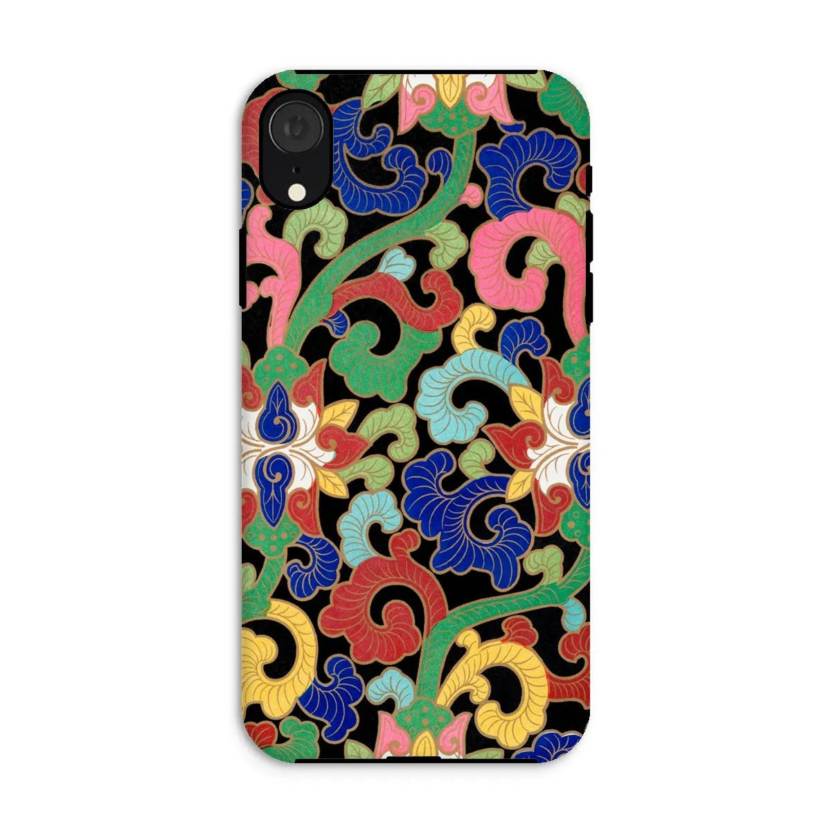 Chinese Rainbow Botanical Pattern Phone Case - Owen Jones - Iphone Xr / Matte - Mobile Phone Cases - Aesthetic Art