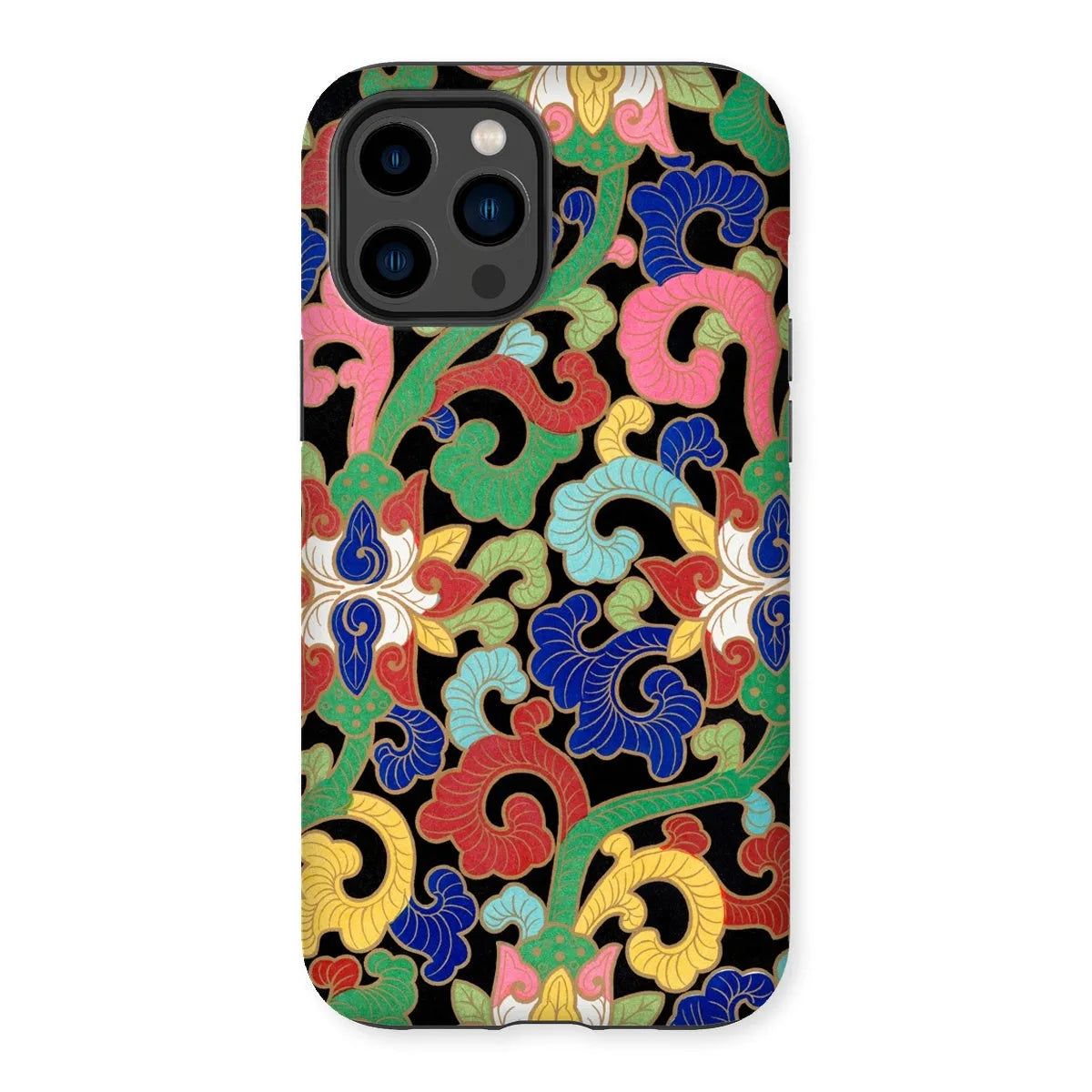 Chinese Rainbow Botanical Pattern Phone Case - Owen Jones - Iphone 14 Pro Max / Matte - Mobile Phone Cases - Aesthetic