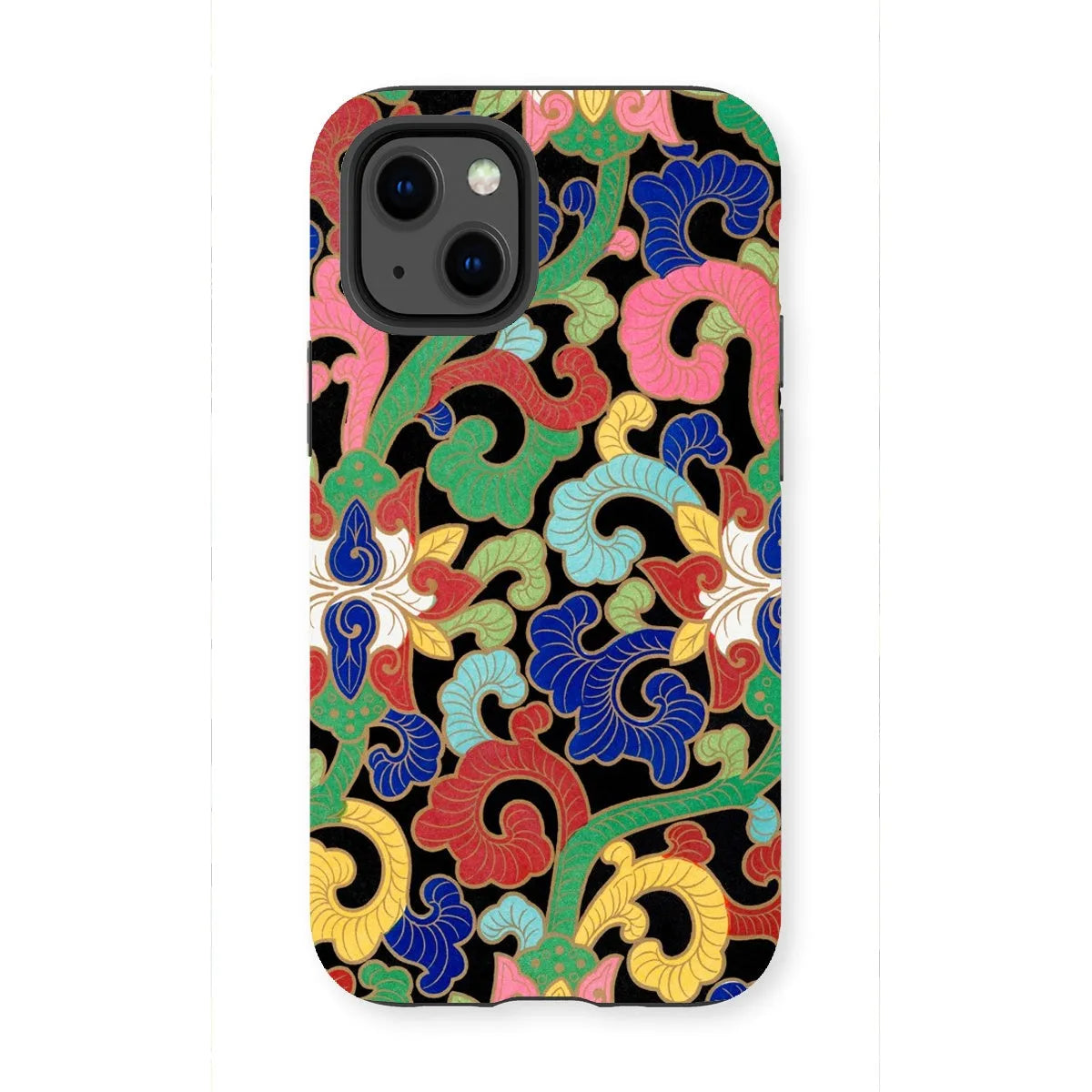 Chinese Rainbow Botanical Pattern Phone Case - Owen Jones - Iphone 13 Mini / Matte - Mobile Phone Cases - Aesthetic Art