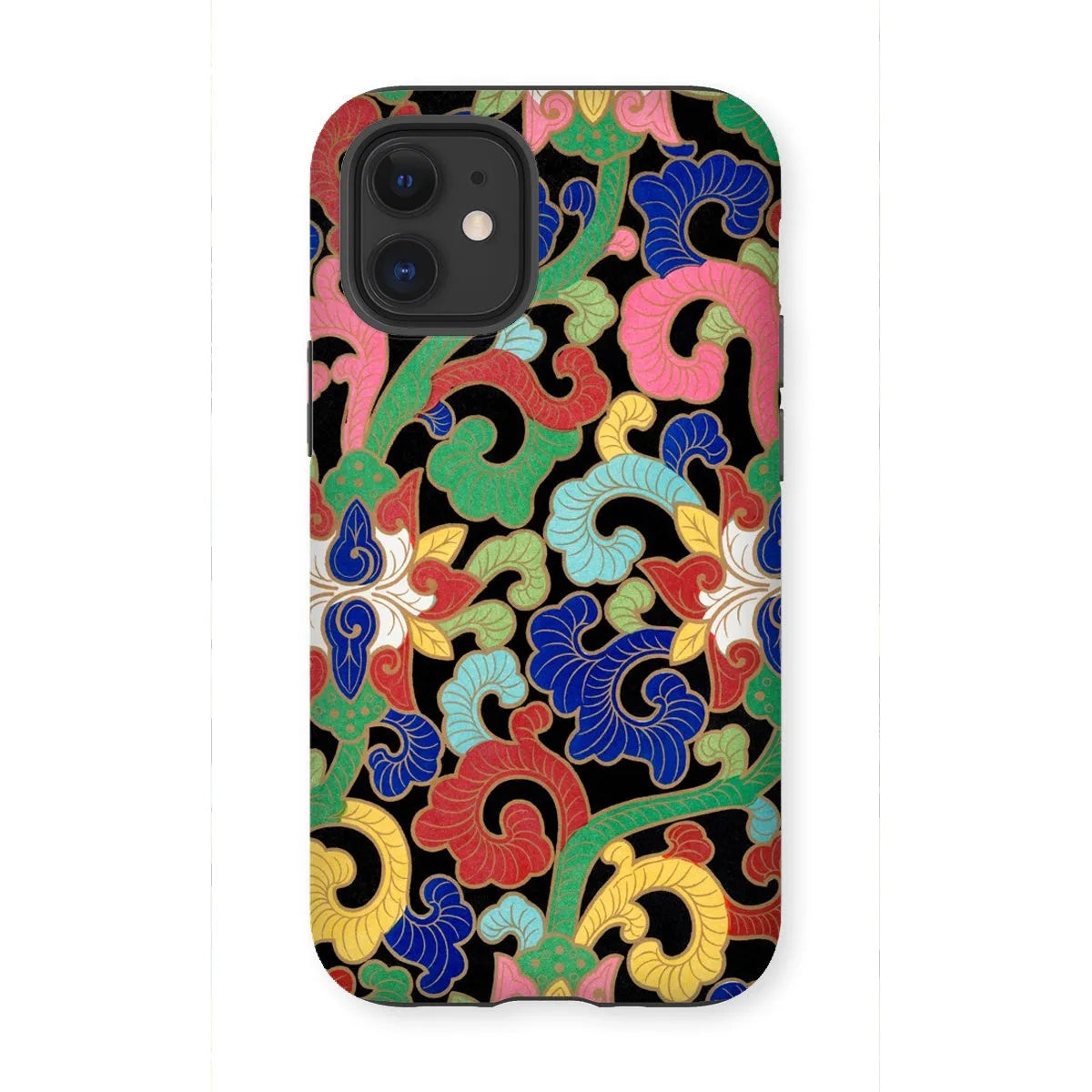 Chinese Rainbow Botanical Pattern Phone Case - Owen Jones - Iphone 12 Mini / Matte - Mobile Phone Cases - Aesthetic Art
