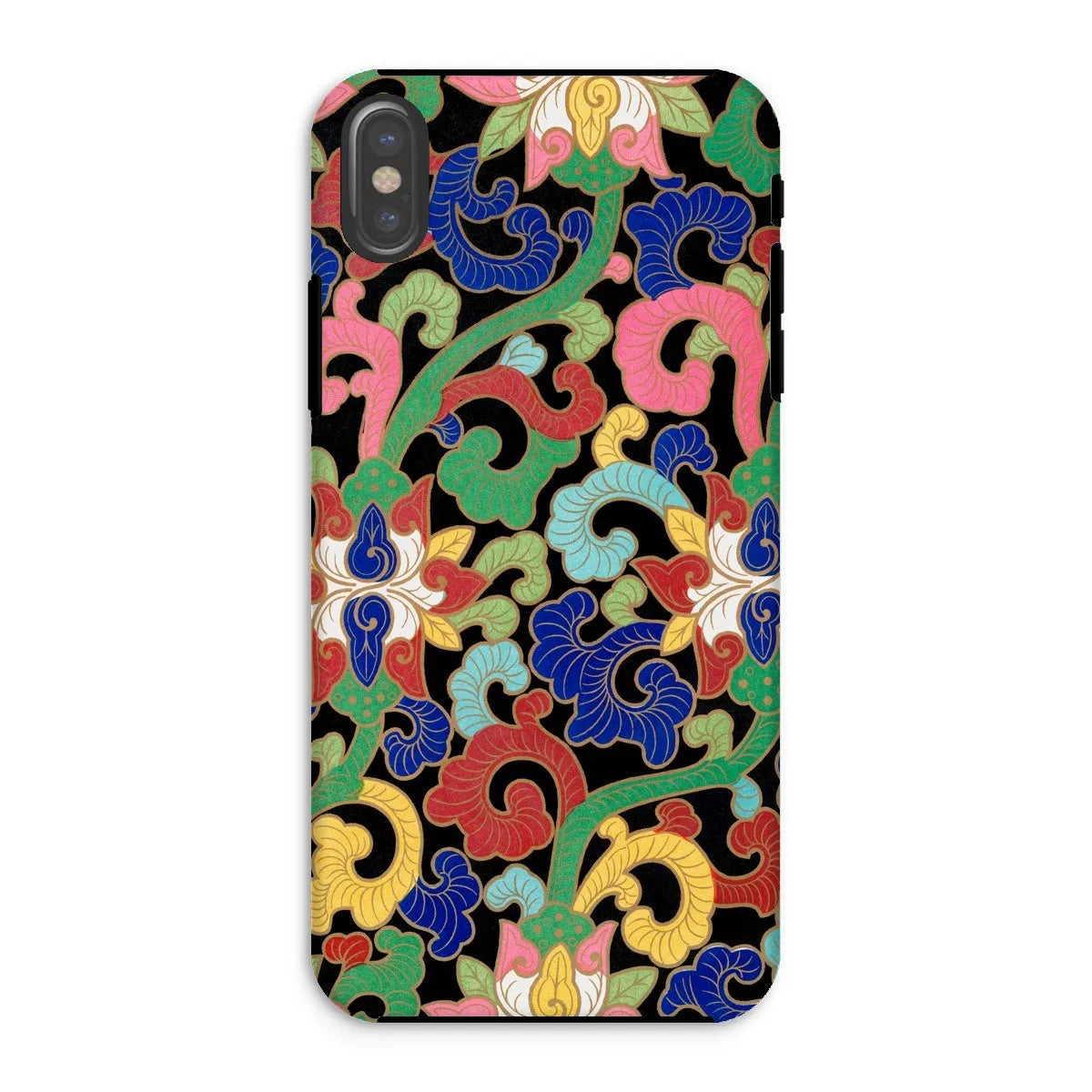Chinese Rainbow Botanical Pattern Phone Case - Owen Jones - Iphone Xs / Matte - Mobile Phone Cases - Aesthetic Art