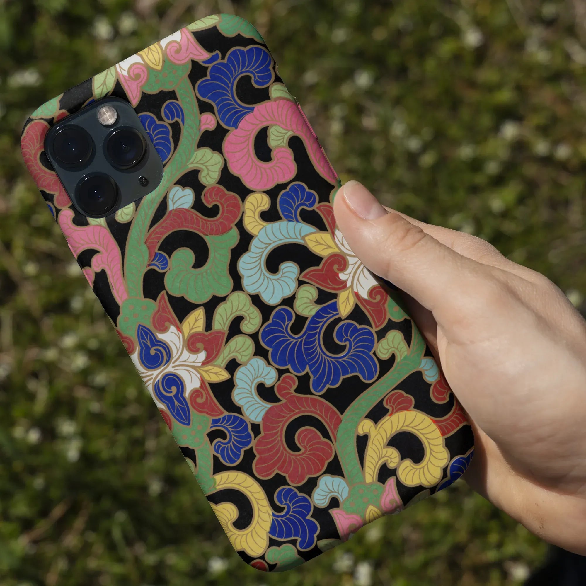 Chinese Rainbow Botanical Pattern Phone Case - Owen Jones - Mobile Phone Cases - Aesthetic Art