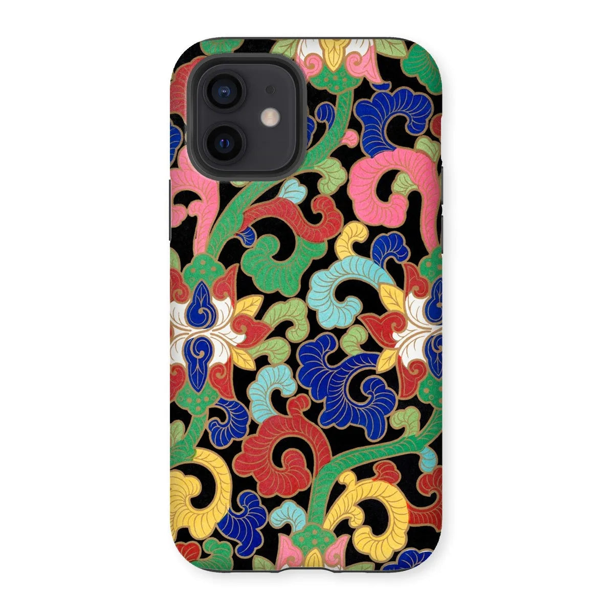 Chinese Rainbow Botanical Pattern Phone Case - Owen Jones - Iphone 12 / Matte - Mobile Phone Cases - Aesthetic Art