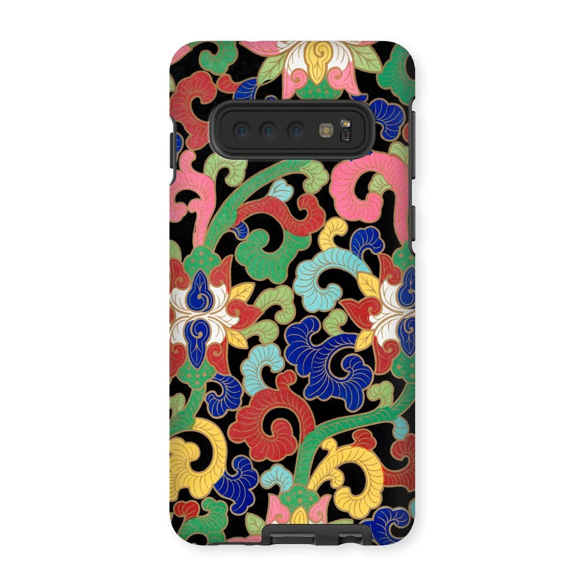 Chinese Rainbow Botanical Pattern Phone Case - Owen Jones - Samsung Galaxy S10 / Matte - Mobile Phone Cases - Aesthetic