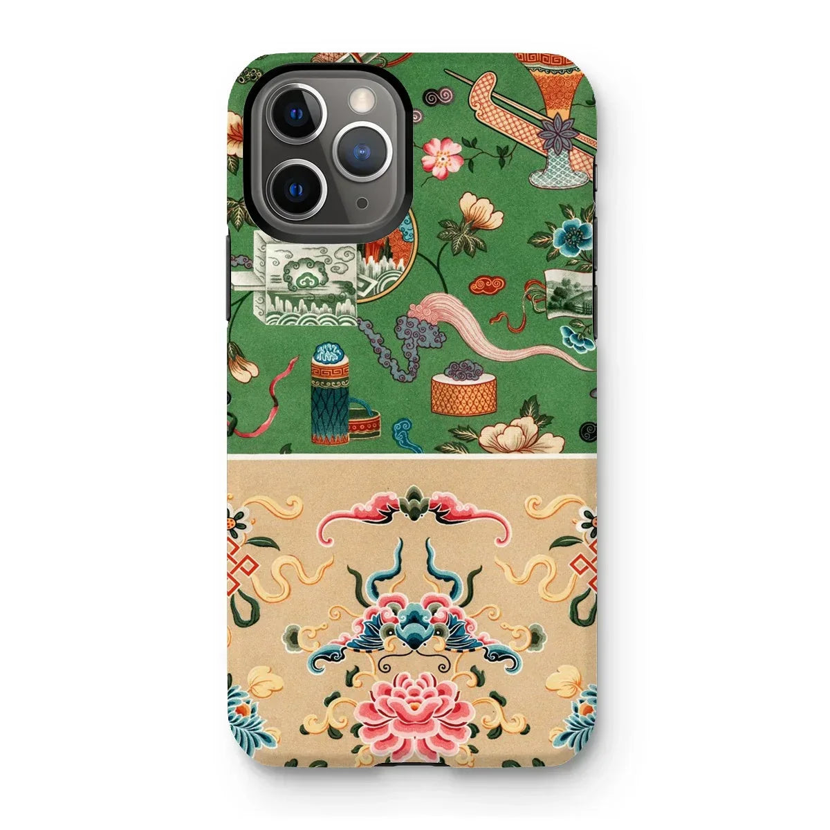 Chinoiserie Double Act - Auguste Racinet Iphone Case, 11 Pro / Matte, Decorative Iphone Case Colorful Asian-inspired Pattern Flowers Animals