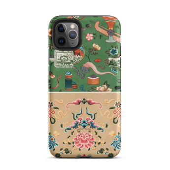 Chinoiserie Double Act - Auguste Racinet Iphone Case, 11 Pro Max / Matte, Patterned Smartphone Case