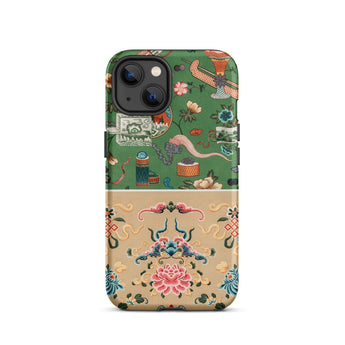 Chinoiserie Double Act - Auguste Racinet Iphone Case, 13 / Matte, Patterned Phone Case