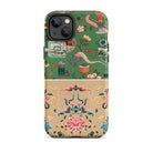 Chinoiserie Double Act Auguste Racinet Iphone Case, 14 Plus / Matte, Patterned Phone Case