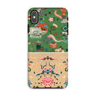 Chinoiserie Double Act Auguste Racinet Iphone Case, Xs Max / Matte, Decorative Phone Case Intricate Asian Inspired Patterns Motifs