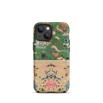 Chinoiserie Double Act - Auguste Racinet Phone Case Iphone 13 Mini / Matte Patterned Pattern, Chic Meets, Mobile Cases