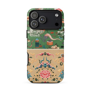 Chinoiserie Double Act - Auguste Racinet Phone Case, Auguste Racinet Pattern, Chinoiserie Chic Meets Iphone, Chinoiserie Double Act