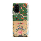 Chinoiserie Double Act Auguste Racinet Samsung Case, Galaxy S20 Plus / Matte, Phone Case Two Part Design Green Asian Inspired Motifs Beige
