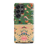 Chinoiserie Double Act - Auguste Racinet Samsung Case, Galaxy S25 Ultra / Matte, Smartphone Case Two-part Design: Upper Half Features Green