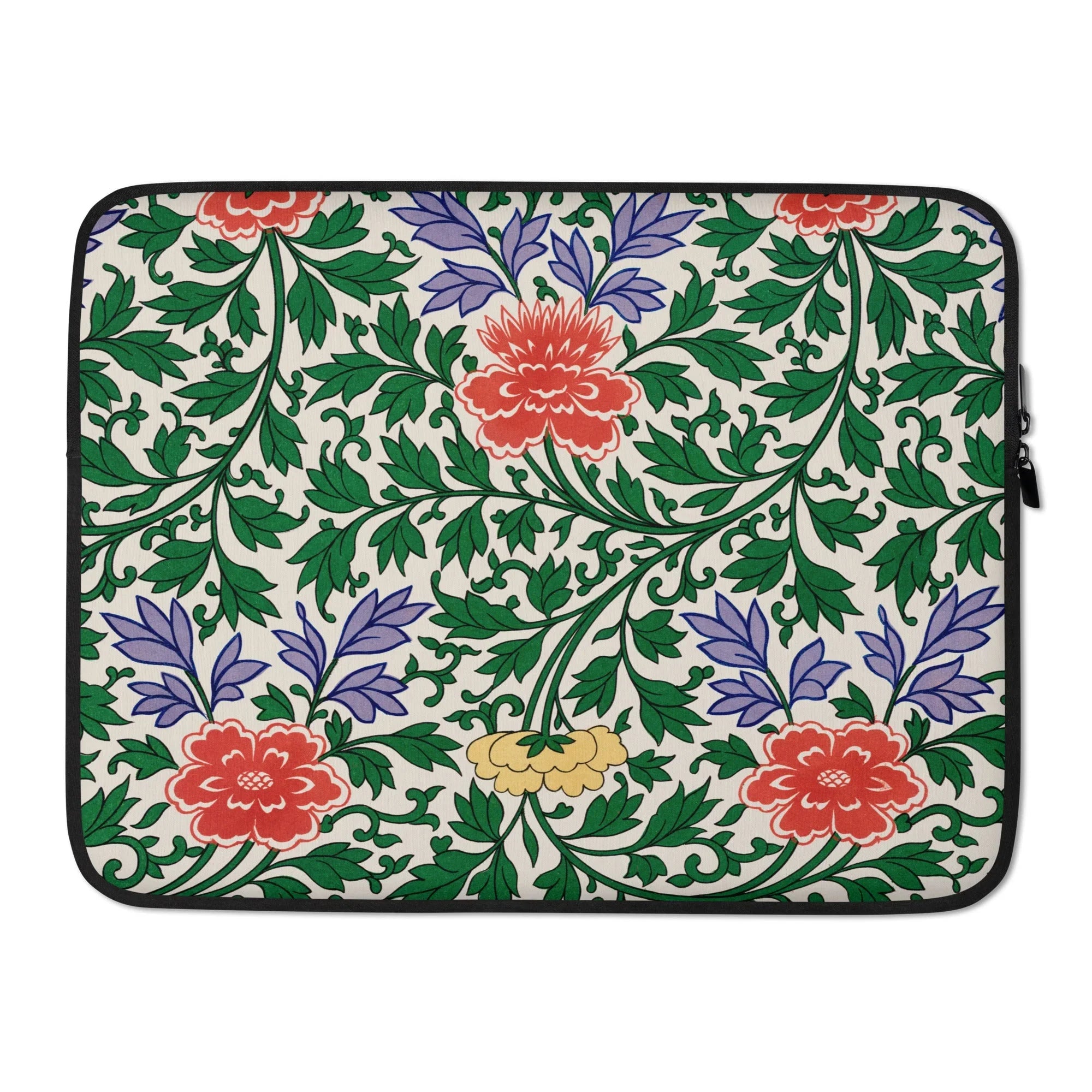 Chinoiserie Floral Illustration - Owen Jones Laptop Sleeve 15″ Computer Covers & Skins