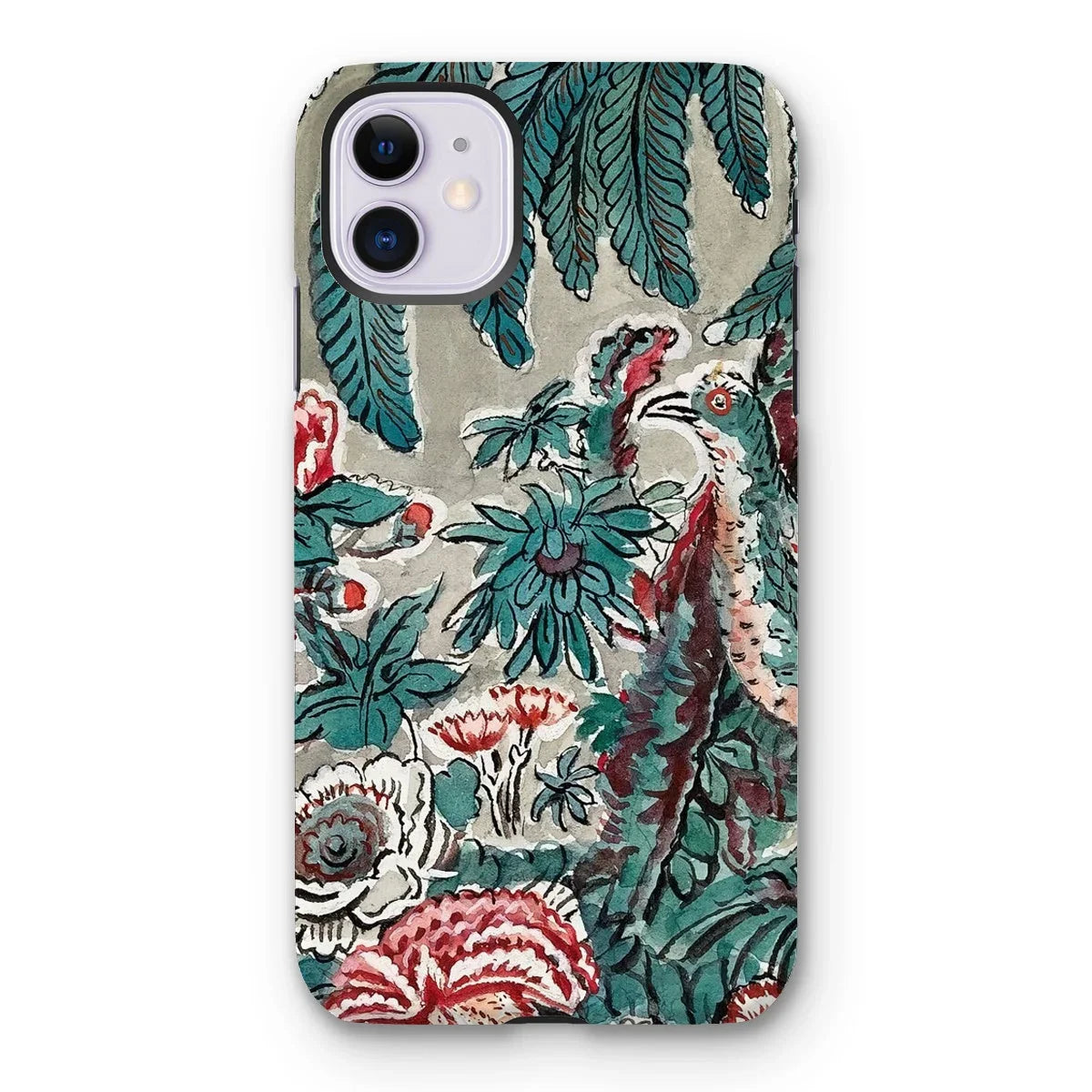 Chintz - George Loughridge Jungle Iphone Case, 11 / Matte, Iphone Case Tropical Floral Bird Print Design