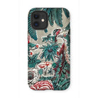 Chintz - George Loughridge Jungle Iphone Case, 12 Mini / Matte, Floral-patterned Phone Case Teal Red White Botanical Designs