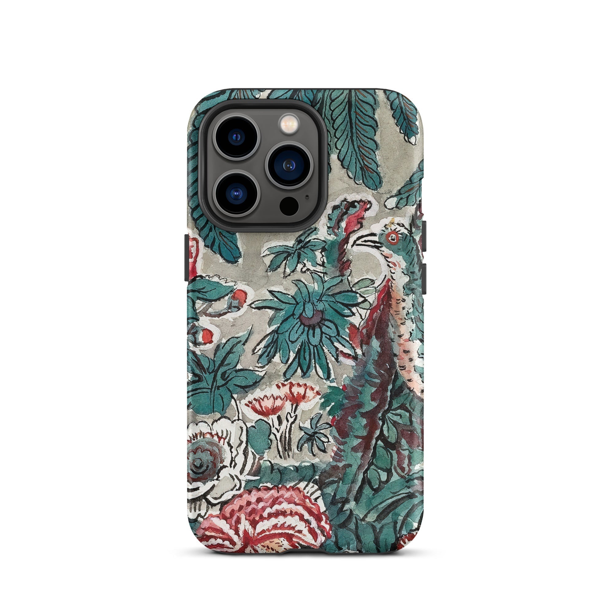 Chintz George Loughridge Jungle Iphone Case, 13 Pro / Matte, Floral Bird Patterned Phone Case