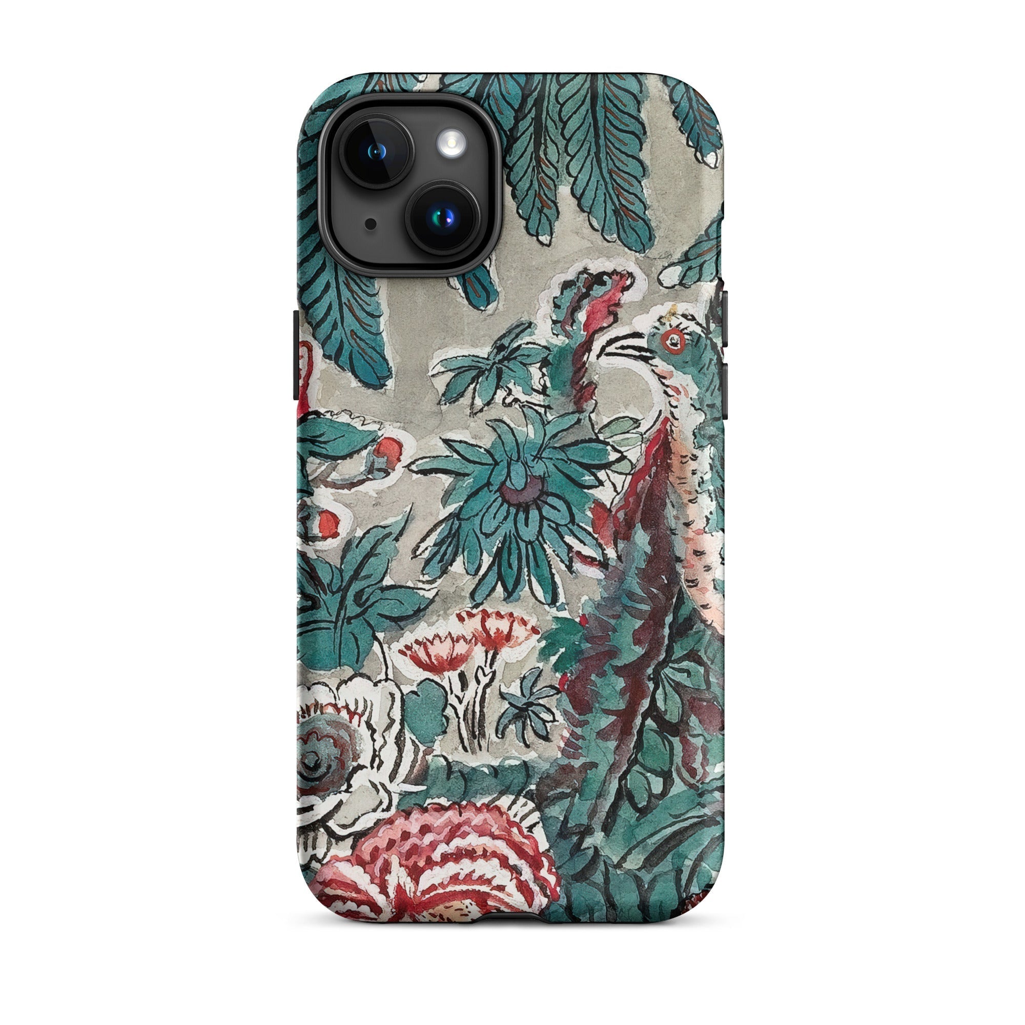 Chintz George Loughridge Jungle Iphone Case, 15 Plus / Matte, Floral Bird Patterned Phone Case