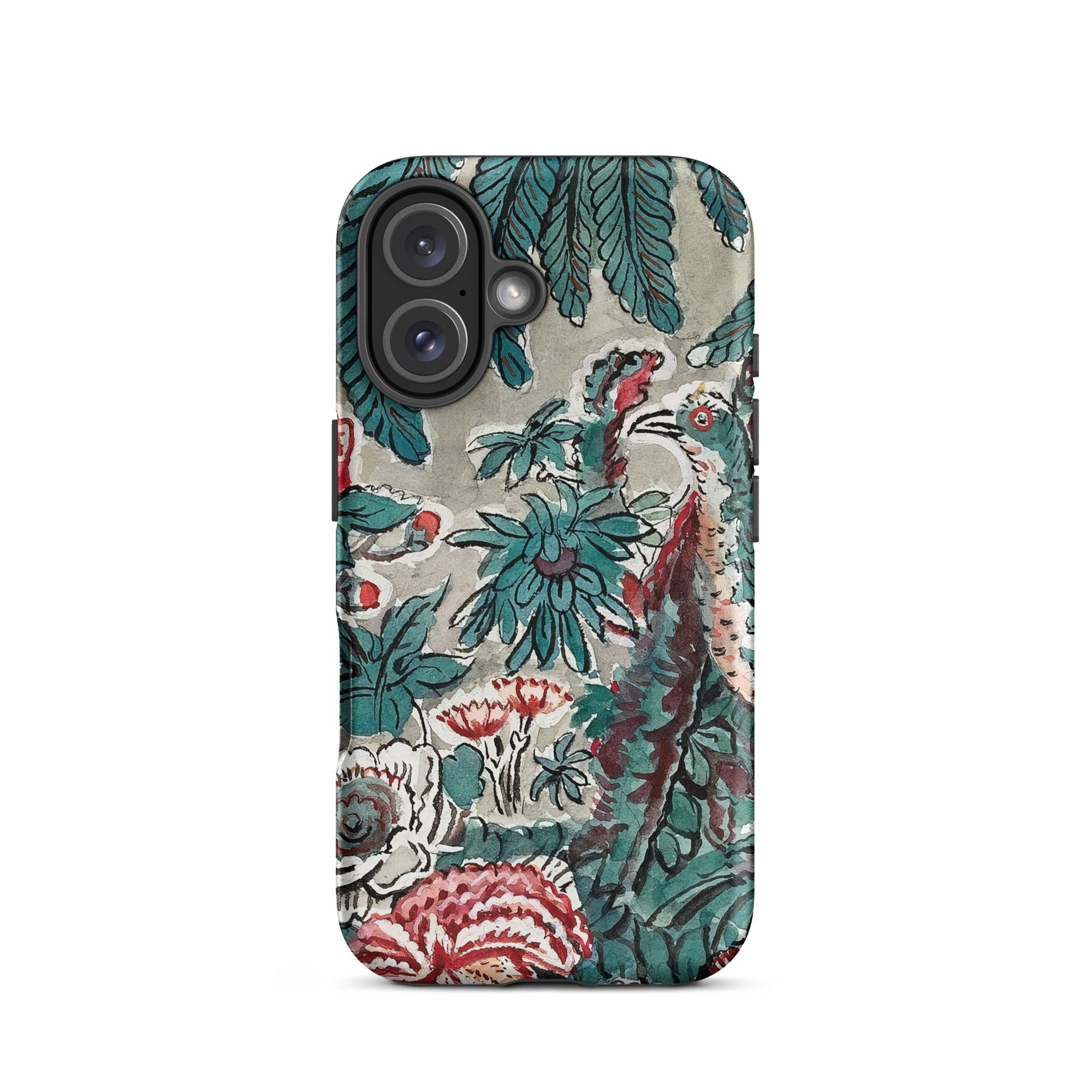 Chintz George Loughridge Jungle Iphone Case, 16 / Matte, Floral Bird Patterned Phone Case