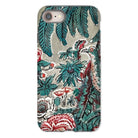 Chintz George Loughridge Jungle Iphone Case, 8 / Matte, Floral Patterned Phone Case Teal Red White Botanical Designs